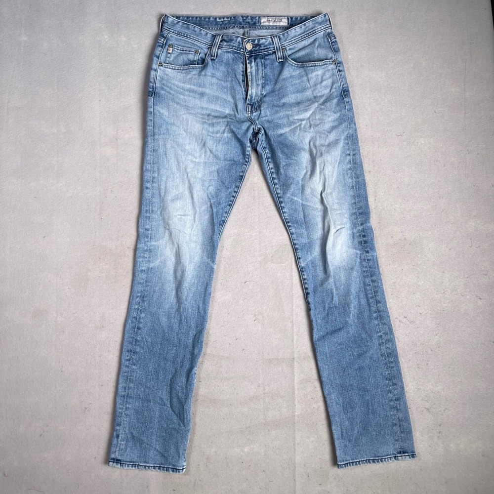 AG Jeans Slim Straight Leg Denim Light Wash Casual Pants Size 31x34